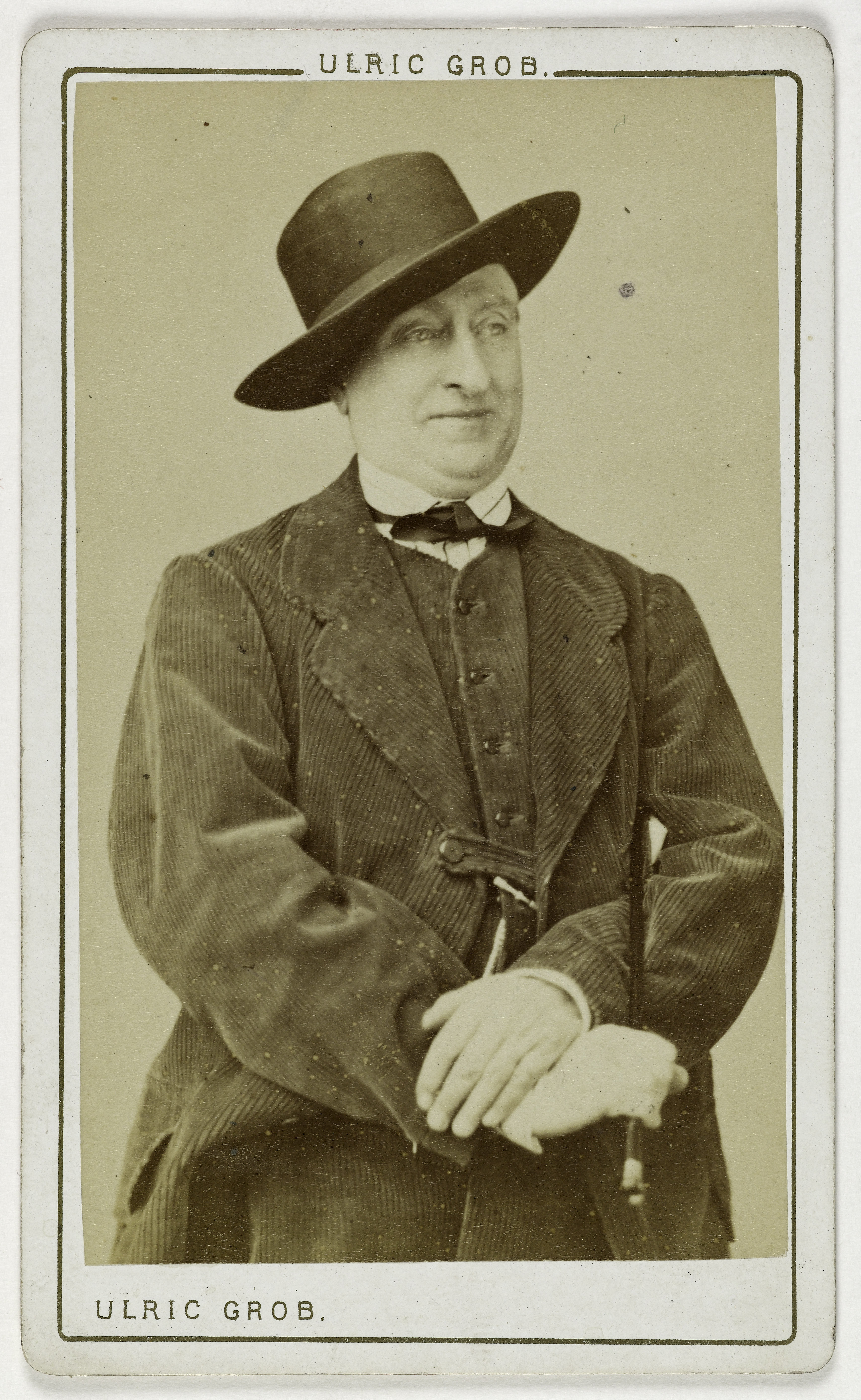 Ulric Grob, Portrait de Hyacinthe, (Louis Hyacinthe Duflost, dit), (1814-1887), acteur