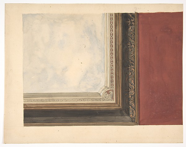 Jules-Edmond-Charles Lachaise, Design for a ceiling painted with clouds