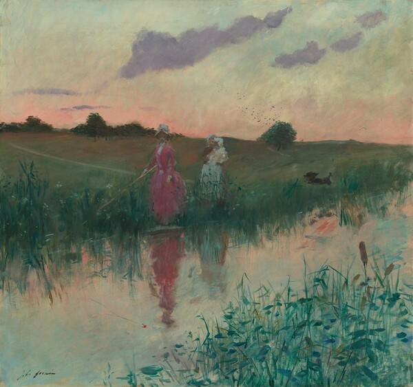 Jean-Louis Forain, The Artist's Wife Fishing