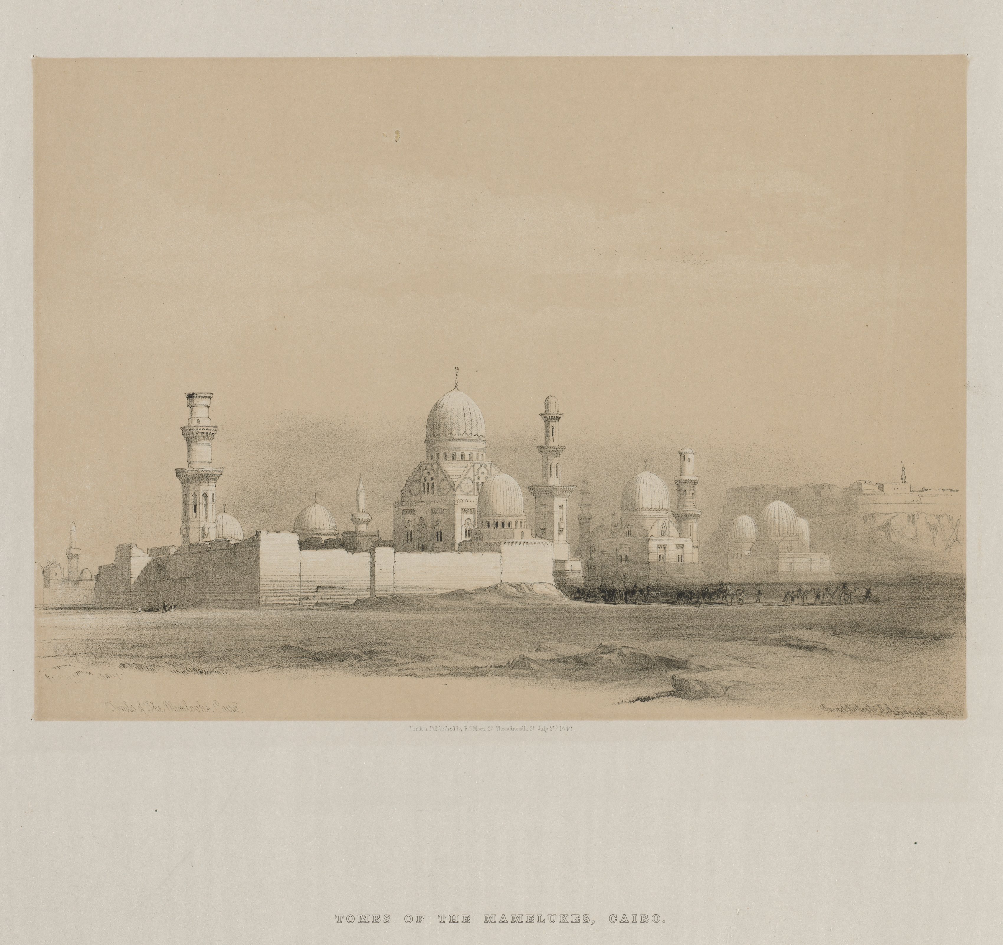 Louis Haghe, Egypt and Nubia, Volume III: Tombs of the Memlooks, Cairo