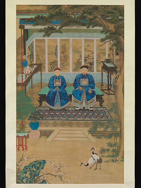 Unidentified artist, Portrait of husband and wife