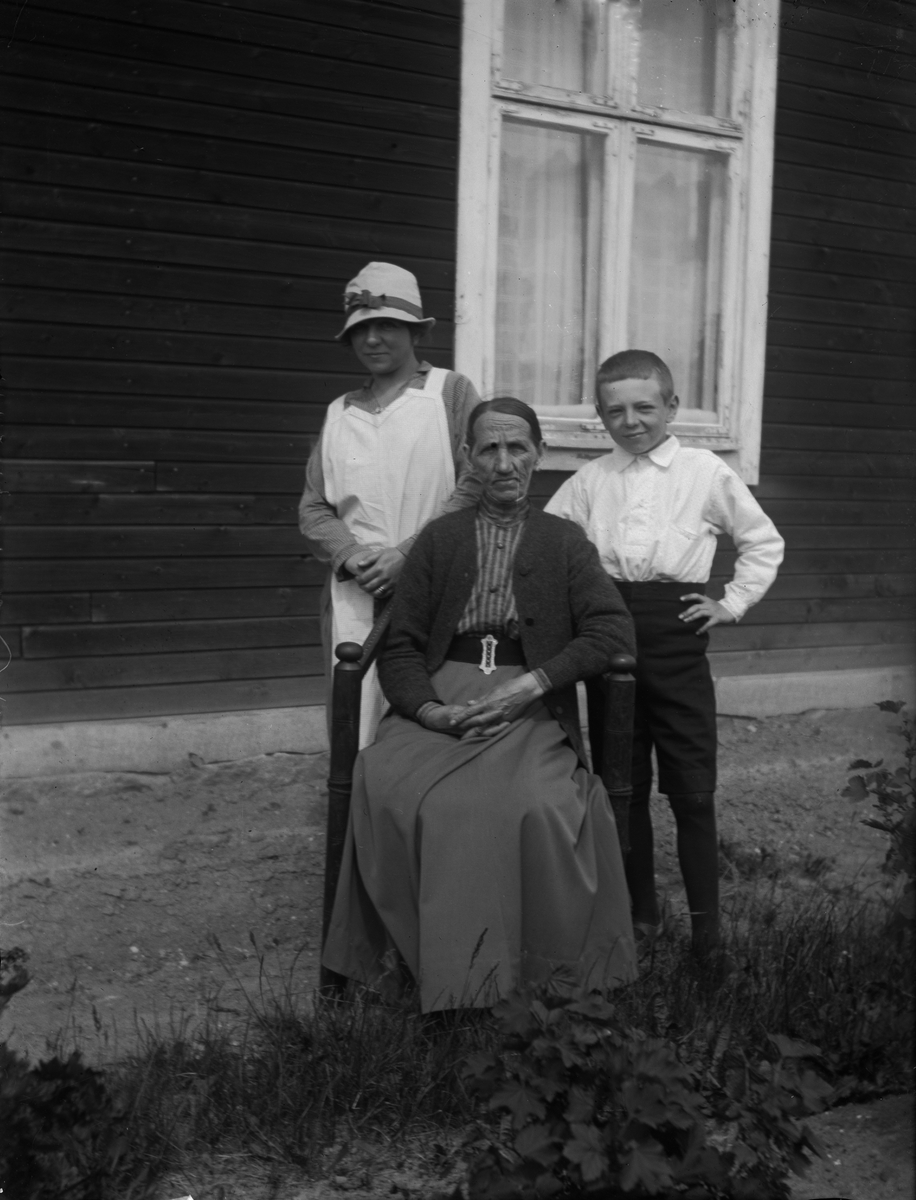 Carl Liljefors, Sigrid and Erik Widerbäck with Sigrid’s mother, Årsta, Uppsala