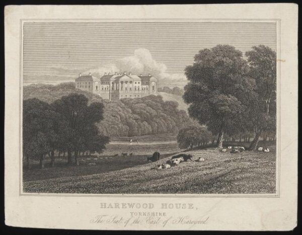 Unknown, Harewood House, Yorkshire. The Seat of the Earl of Harewood.