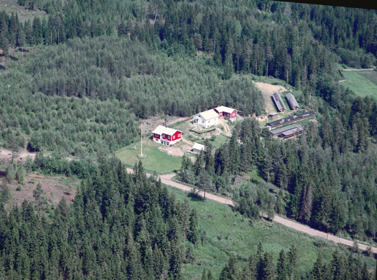 Widerøes Flyveselskap A/S, FLYFOTO KULBULIEN. PELSDYRFARM