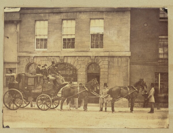 Unknown, [Horse-drawn carriage]