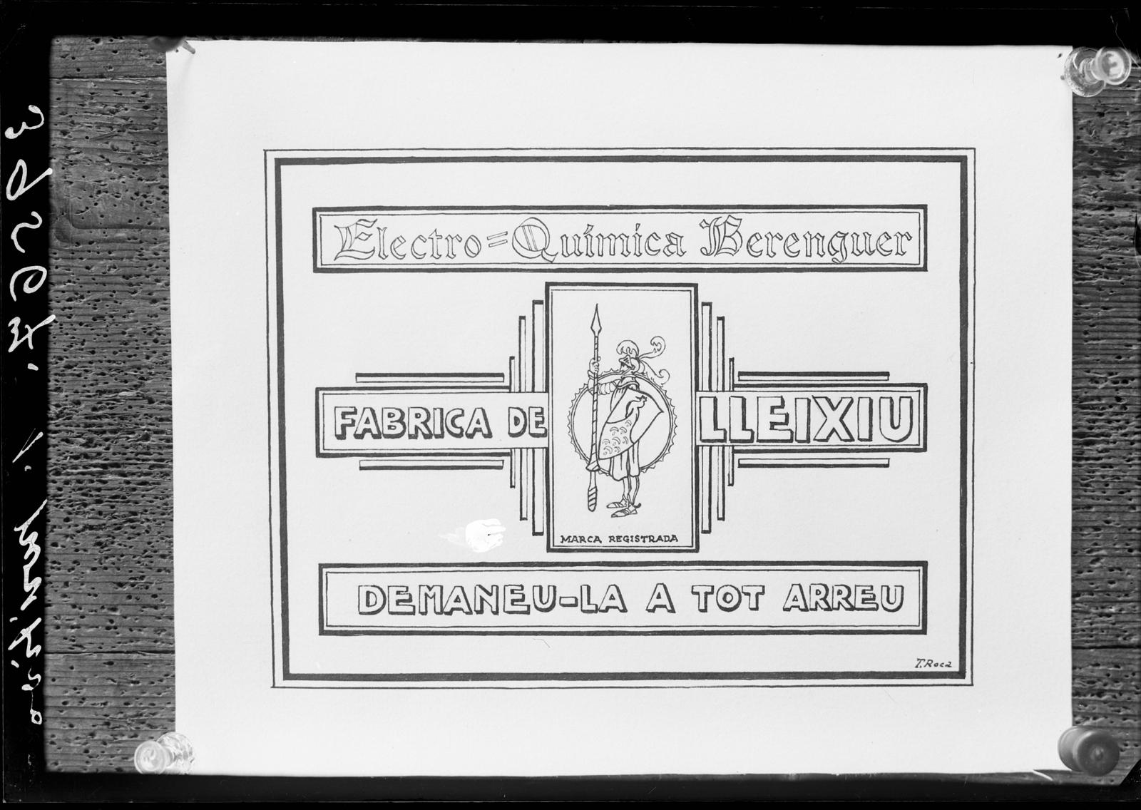 Desconegut, [Advertising poster for Electrochemistry Berenguer]