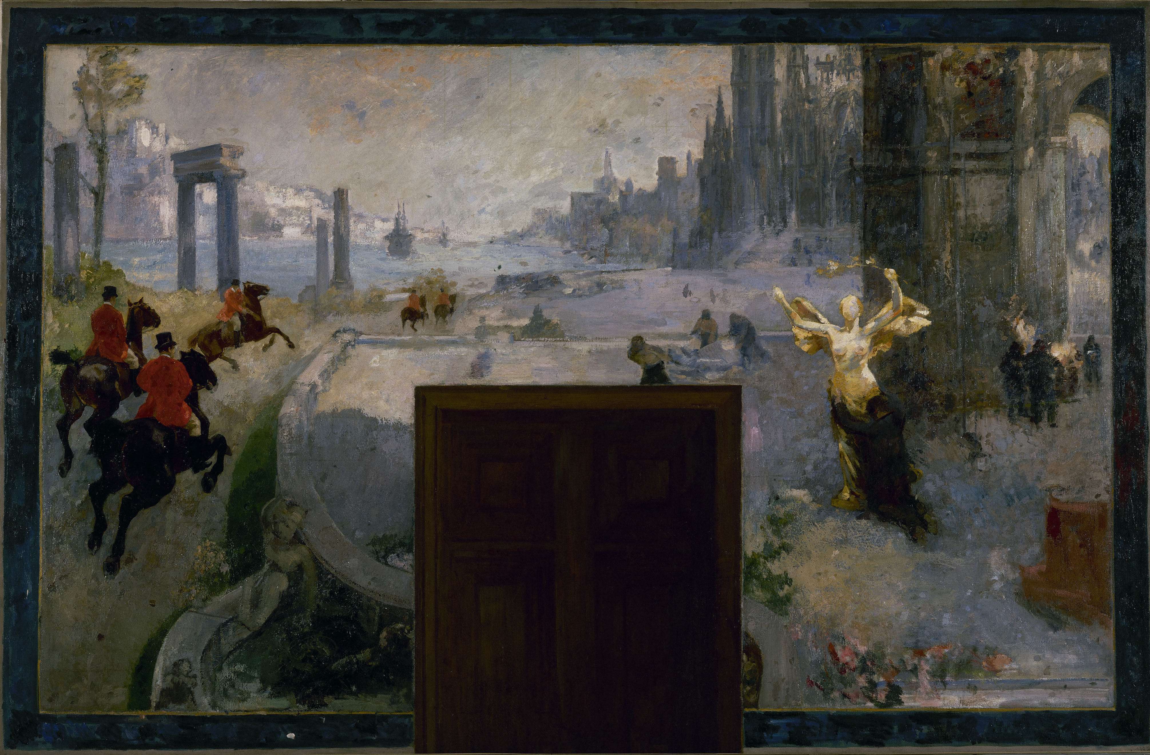 Alfred Philippe Roll, Esquisse pour l'Hôtel de Ville de Paris : Art, Mouvement, Travail, Lumières