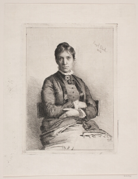 Carl Bloch, Portræt af Alma Bloch