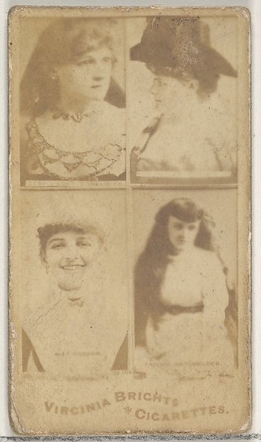 Allen & Ginter, From the Actors and Actresses series (N45, Type 4) for Virginia Brights Cigarettes