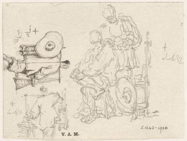 George Chinnery, Three studies of Chinese barbers