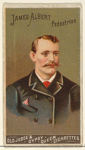 Goodwin & Company, James Albert, Pedestrian, from the Goodwin Champion series for Old Judge and Gypsy Queen Cigarettes