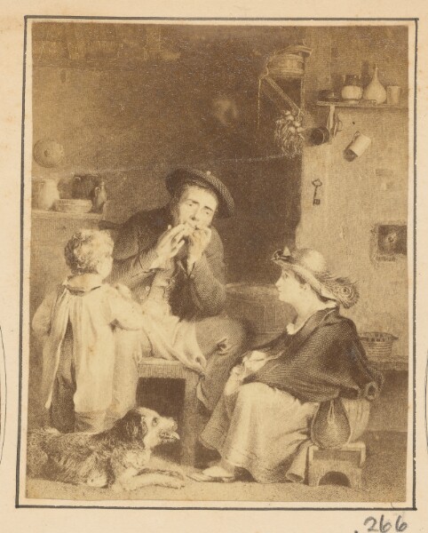 Unknown, [Painting of Family in Kitchen]