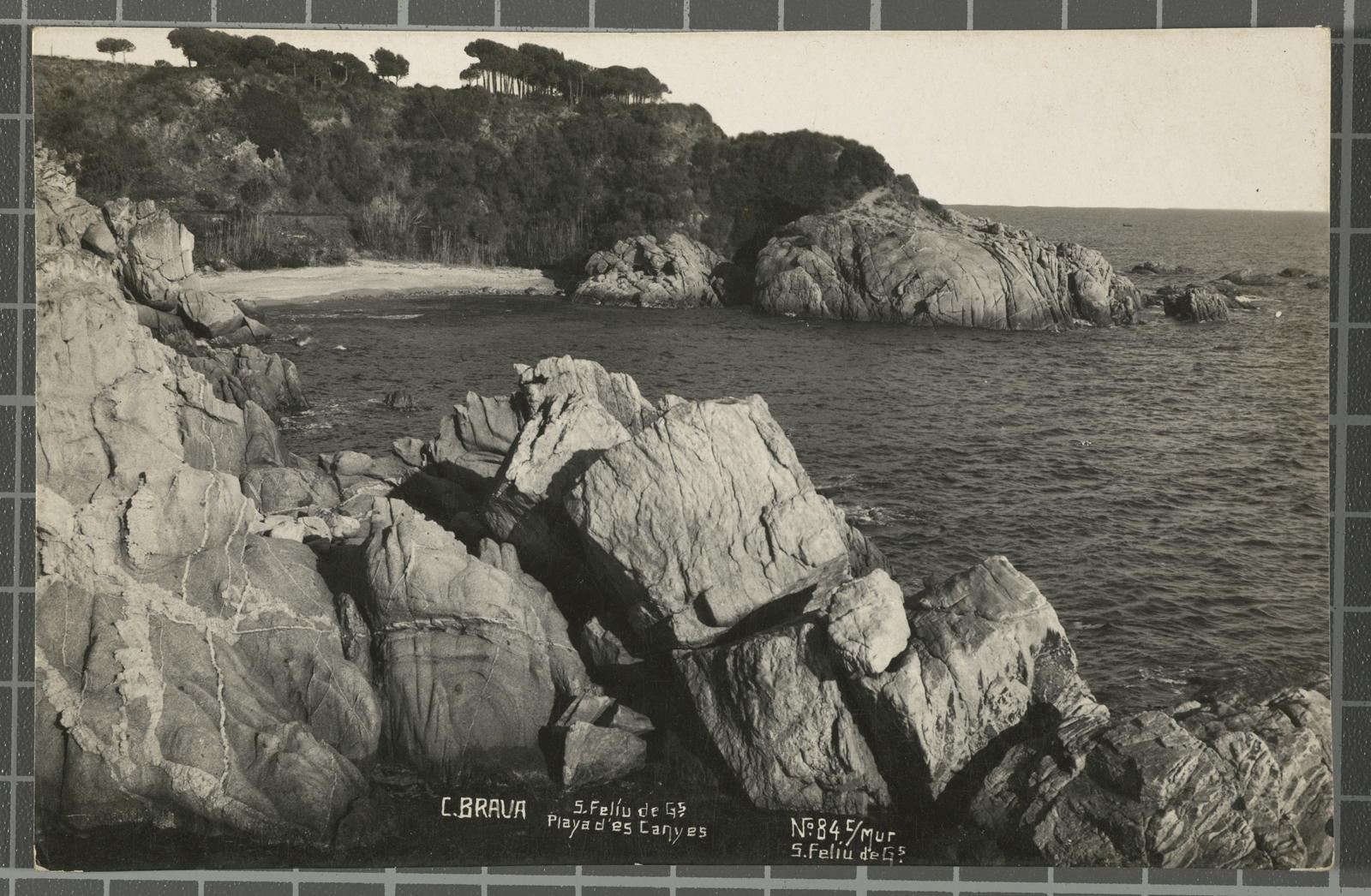 Ricard Mur Dargallo, C. Brava S. Felíu de Gs. Playa de es Cañas. No. 84 S. Feliu de Gs.