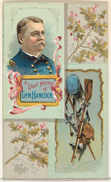 W. Duke, Sons & Co., A Short History: General Winfield S. Hancock, from the Histories of Generals series (N114) issued by W. Duke, Sons & Co. to promote Honest Long Cut Smoking and Chewing Tobacco