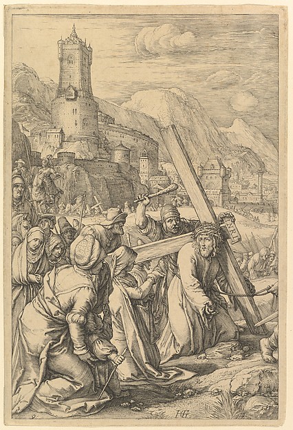Hendrick Goltzius, Christ Carrying the Cross, from "The Passion of Christ"