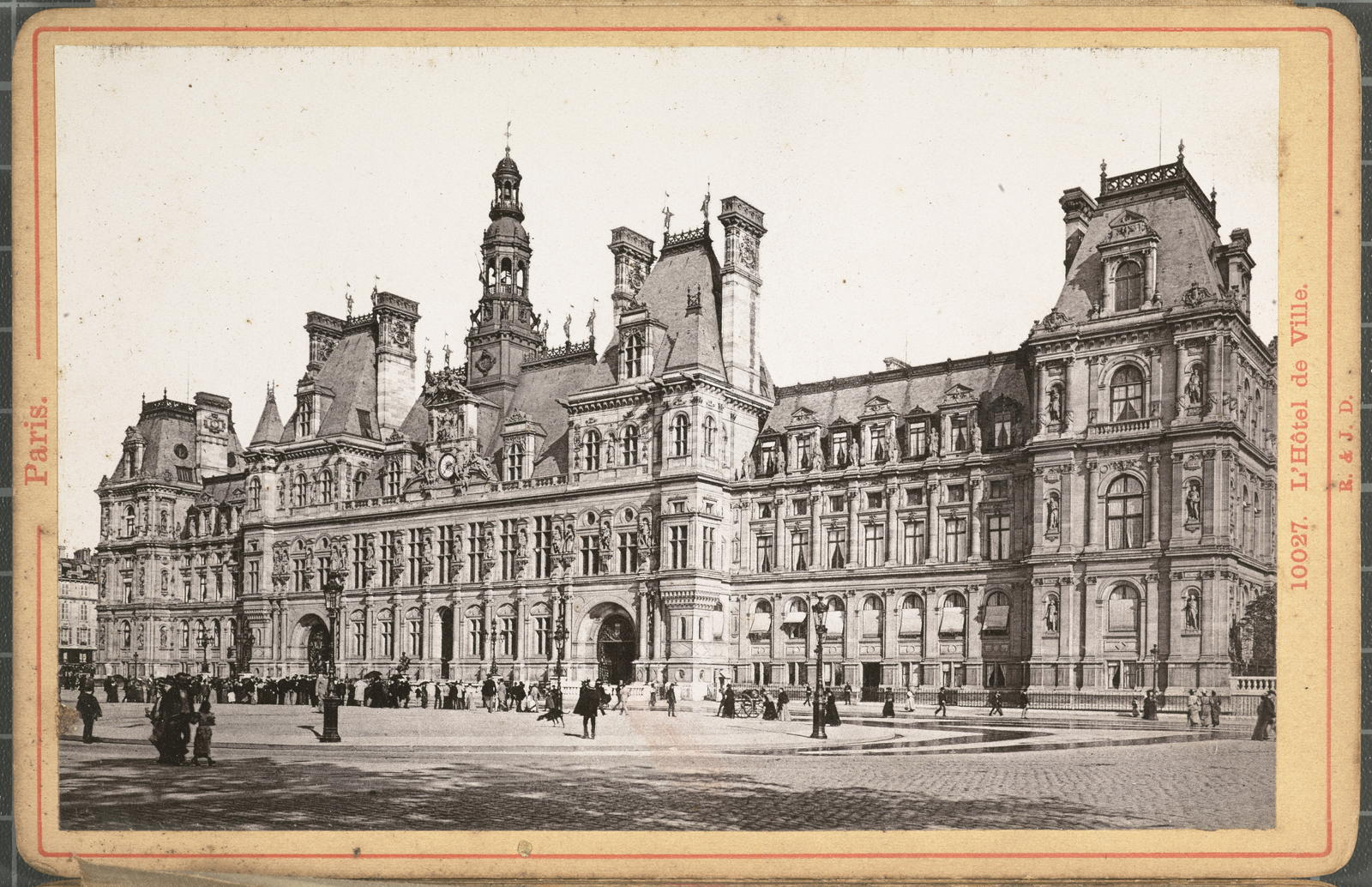 Desconegut, Paris. 10027. The Hôtel de Ville. R. & J.D.