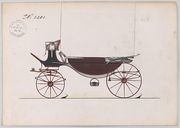 Brewster & Co., Design for Landau, No. 3201