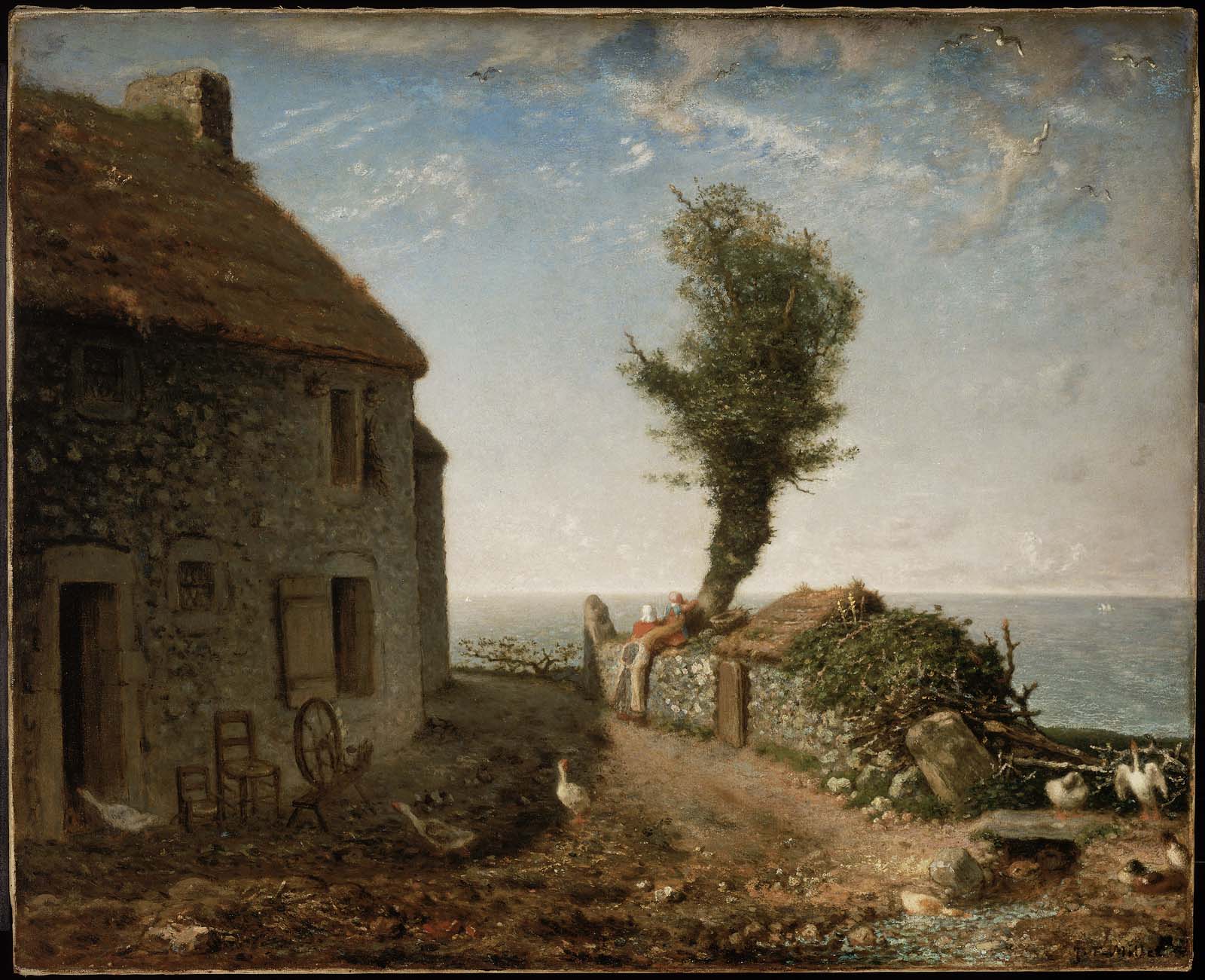 Jean-François Millet, End of the Hamlet of Gruchy