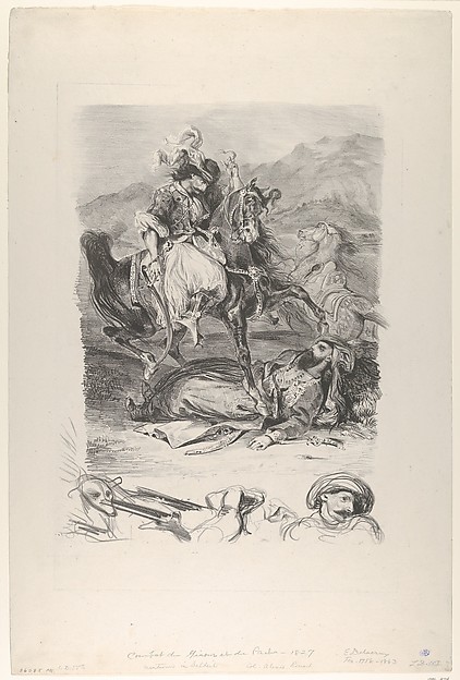 Eugène Delacroix, Combat of the Giaour and the Pasha
