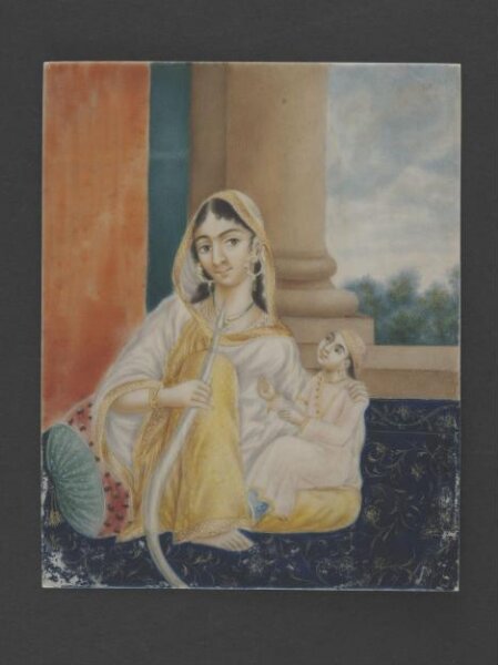 Unknown, One of five paintings of Indian ladies.