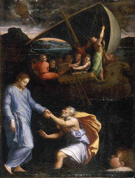 Giorgio Vasari, Saint Pierre marchant sur les eaux