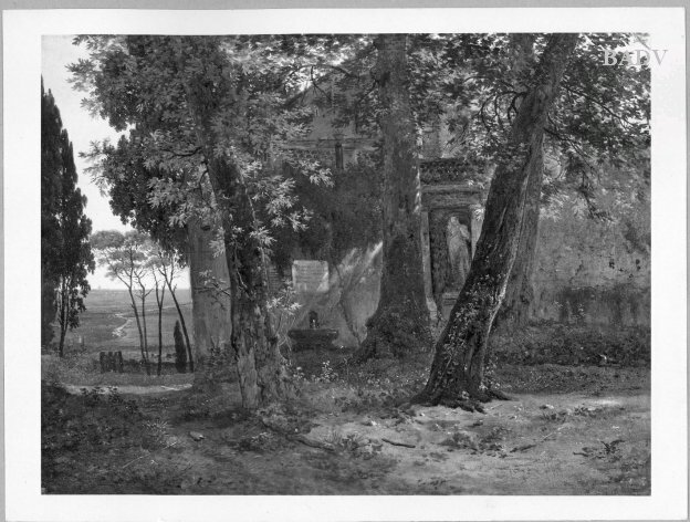 Johann Martin von Rohden, part of the garden of Villa d'Este