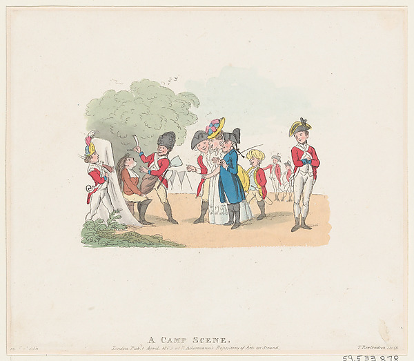 Thomas Rowlandson, A Camp Scene