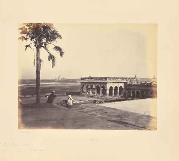Samuel Bourne, Agra; The Fort and Palace of Akbar with the Taj in the Distance, Another View