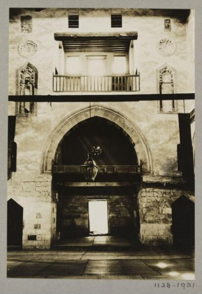 K.A.C. Creswell, Interior of north east iwan, Funerary mosque of Mamluk Amir Aslam al-Silihdar, Cairo