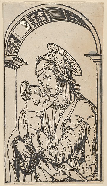 Hans Burgkmair, Virgin and Child Under an Arch