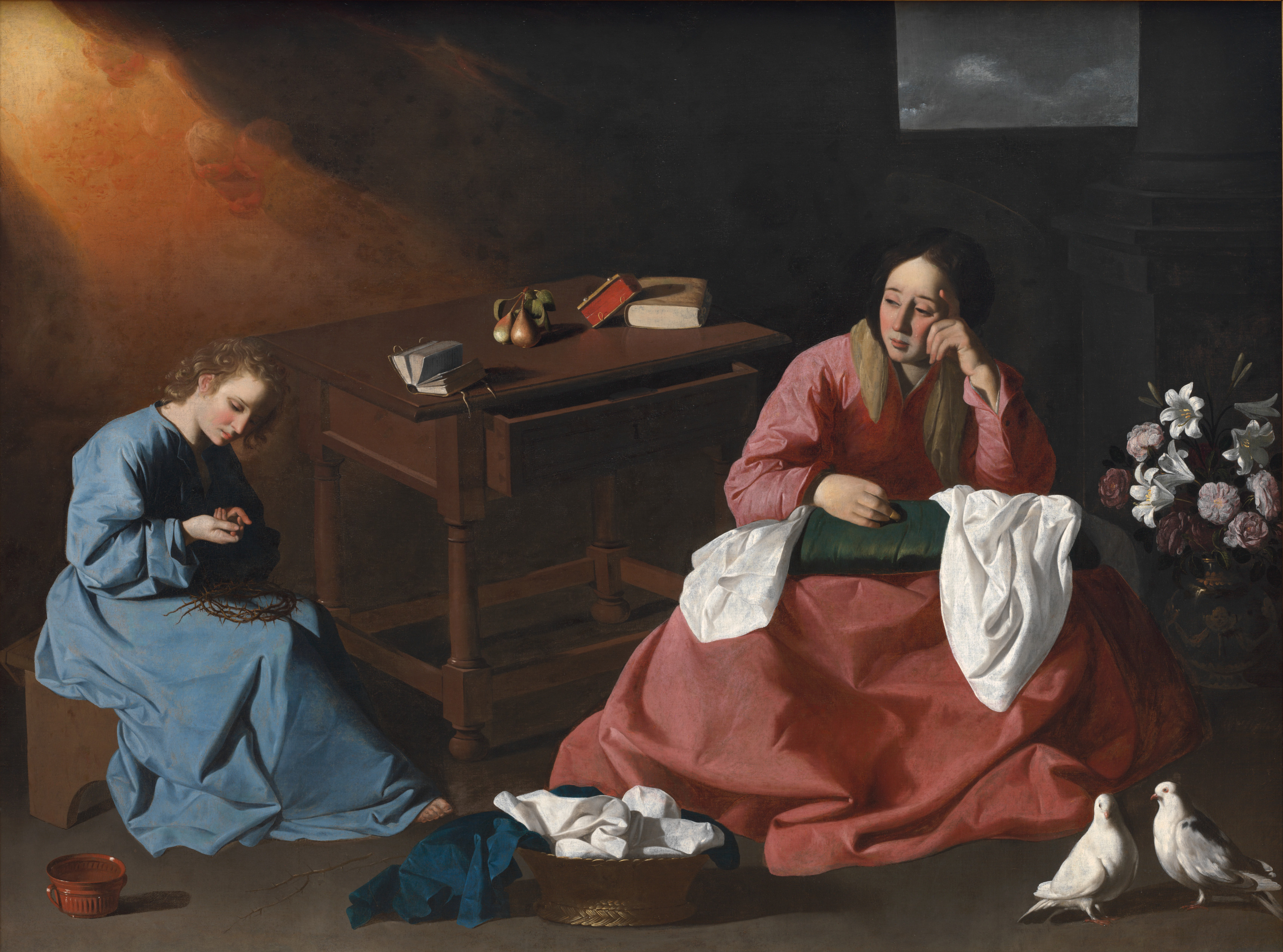 Francisco de Zurbarán, Christ and the Virgin in the House at Nazareth