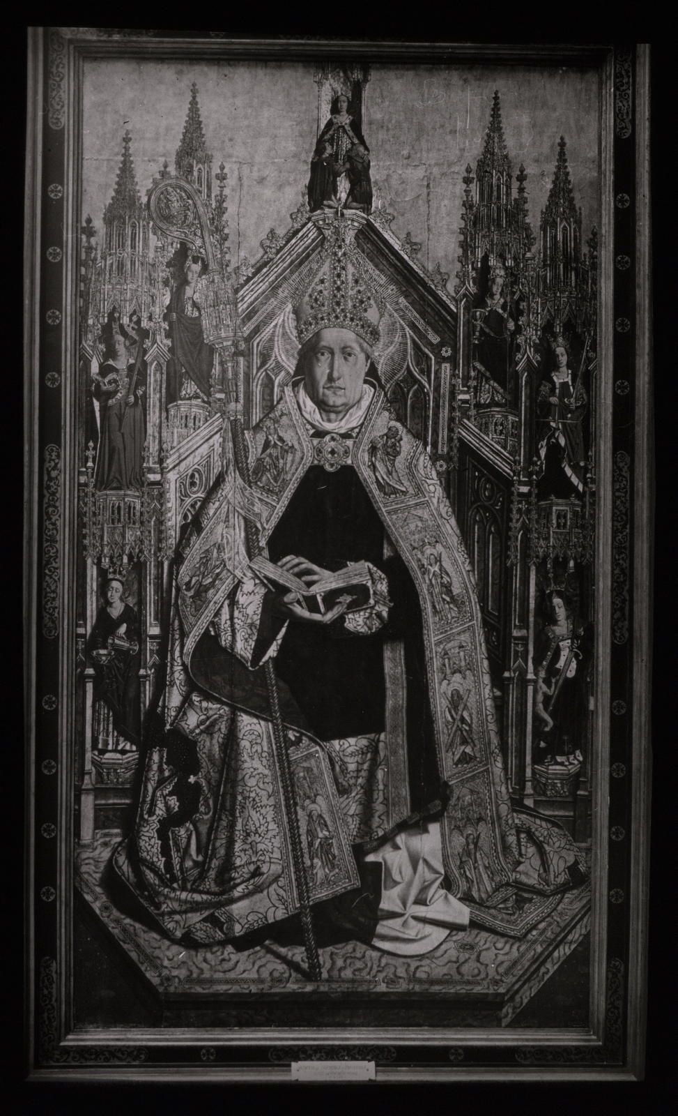 Desconegut, Bartolomé Bermejo. Sto. Domingo de Silos (Mus. del Prado) Espasa Calpe