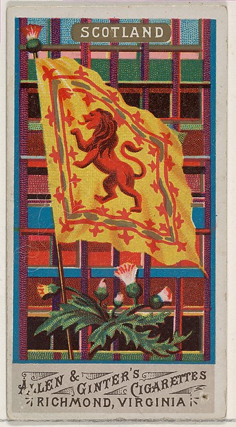 Allen & Ginter, Scotland, from Flags of All Nations, Series 1 (N9) for Allen & Ginter Cigarettes Brands