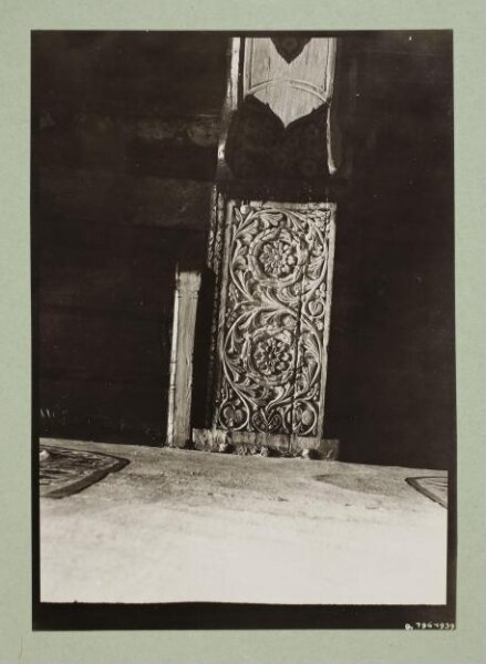 K.A.C. Creswell, Decoration detail from the beams of al-Aqsa Mosque, Jerusalem