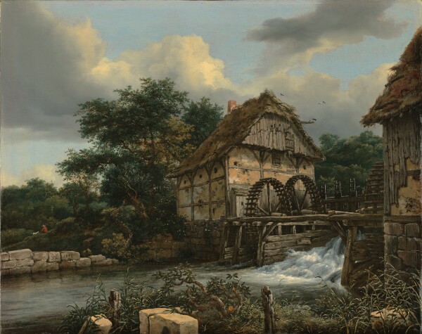 Jacob van Ruisdael, Two Watermills and an Open Sluice