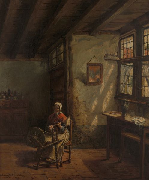 Henri De Braekeleer, The Spinner