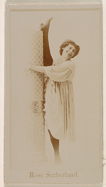 Kinney Brothers Tobacco Company, Miss Rose Sutherland, from the Actresses series (N245) issued by Kinney Brothers to promote Sweet Caporal Cigarettes