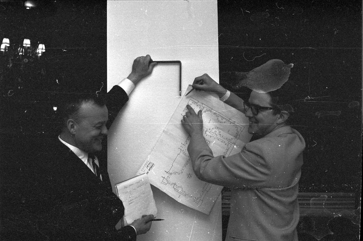 Uppsala-Bild, Uppsala Archdiocese’s 800th Anniversary - “Gillets Dining Room and Barbecue Turn into Expolocal.,” Uppsala May 1964