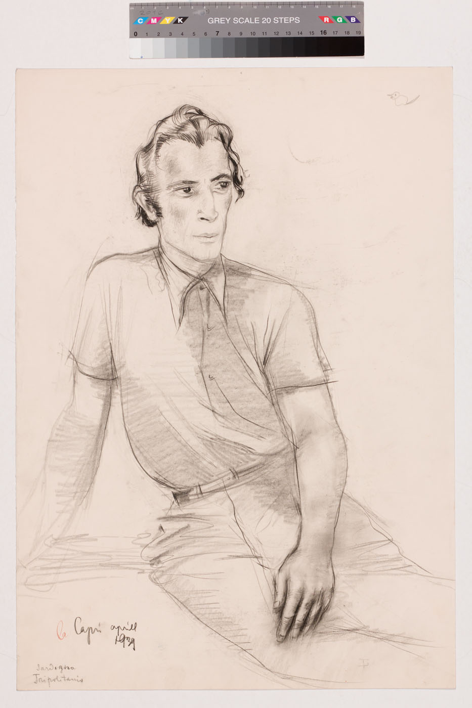 Karin (autor) Luts, seated man
