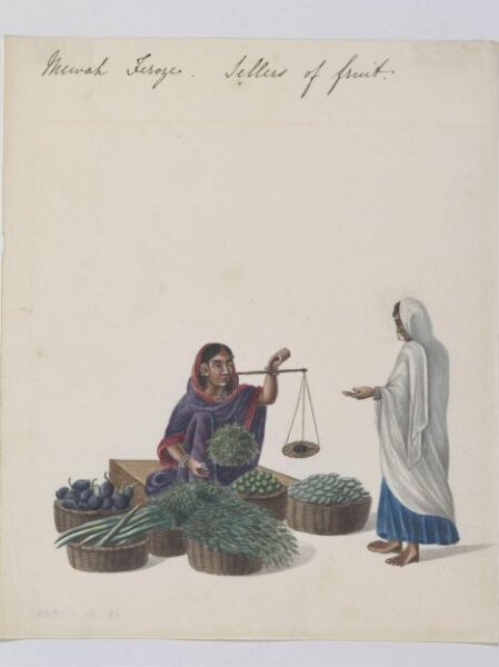 Unknown, A Vegetable Seller
