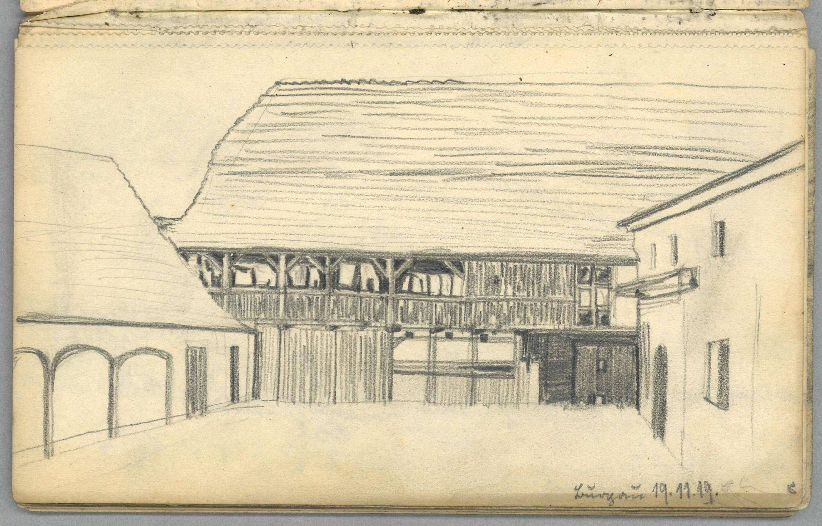 Margarete Wendel, Jena-Burgau (Thüringen): Bauernhof