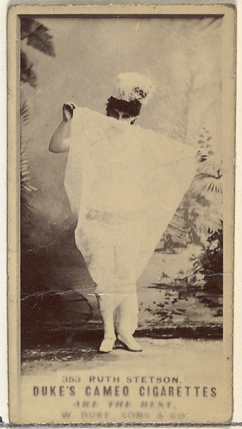 W. Duke, Sons & Co., Card Number 353, Ruth Stetson, from the Actors and Actresses series (N145-5) issued by Duke Sons & Co. to promote Cameo Cigarettes