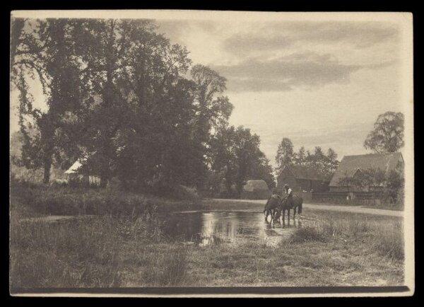Gale, Lt. Col. Joseph, Horses drinking from a pond