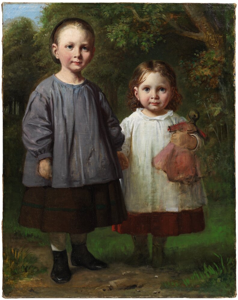 Wilhelm Marstrand, Ottilia and Christy Marstrand, the Artist’s daughters