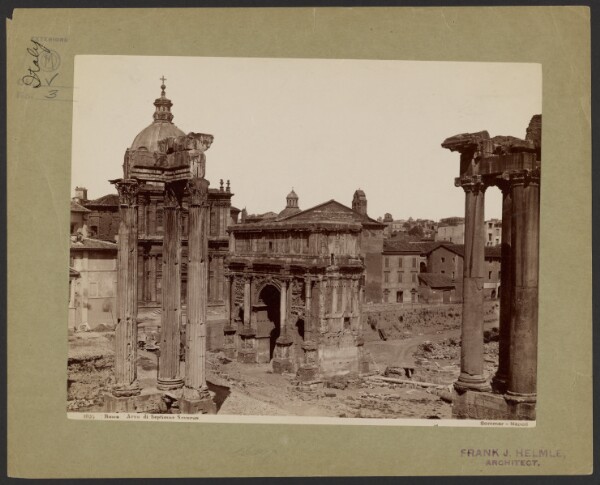 Giorgio Sommer, Rome - Arch of Septimus Severus