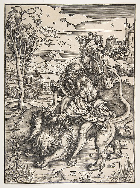 Albrecht Dürer, Samson Rending the Lion