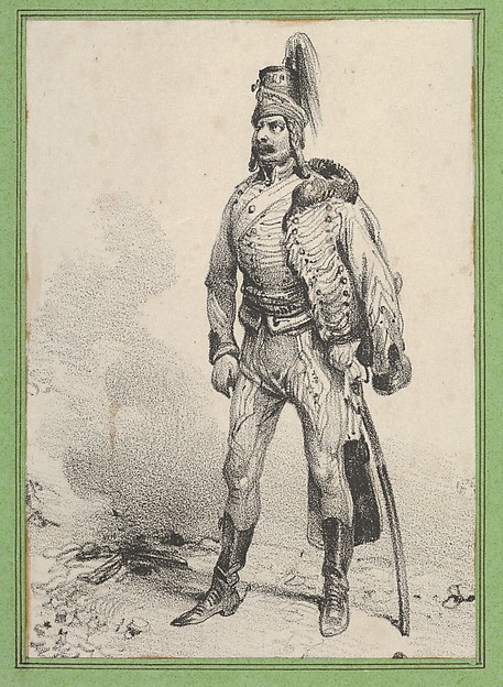 Victor Adam, Standing soldier with his jacket on one shoulder