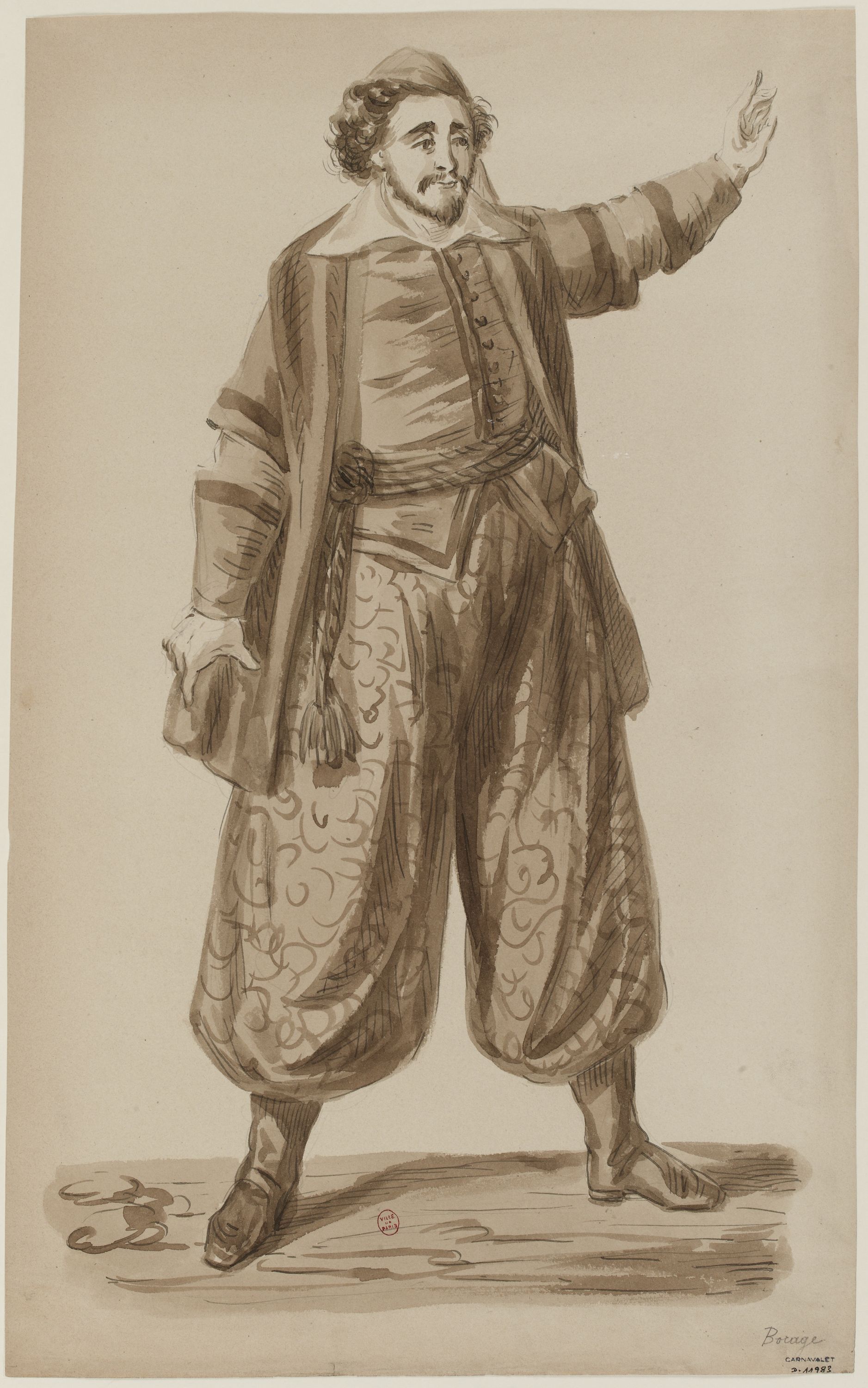 Anonyme, Portrait de l'acteur Bocage