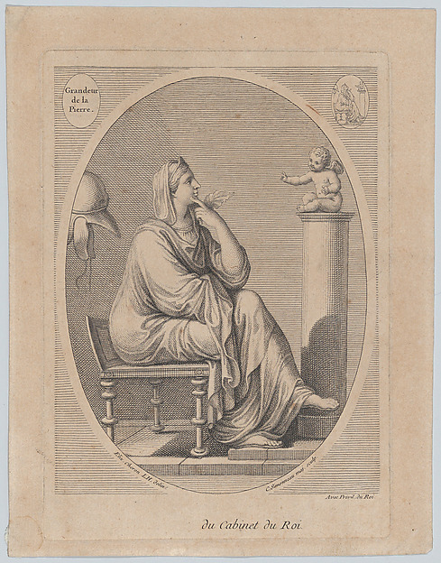 Charles Simonneau, Grandeur de la pierre, after Eliz. Cheron