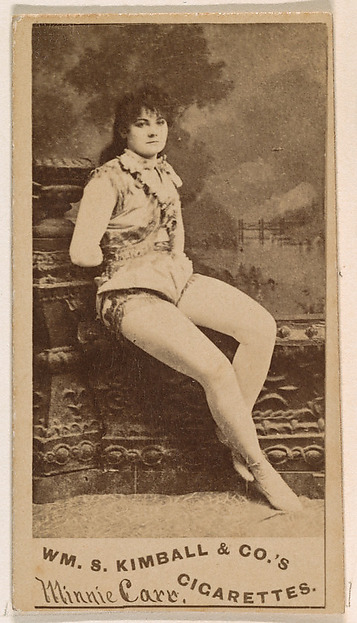 William S. Kimball & Company, Minnie Carr, from the Actresses series (N203) issued by Wm. S. Kimball & Co.